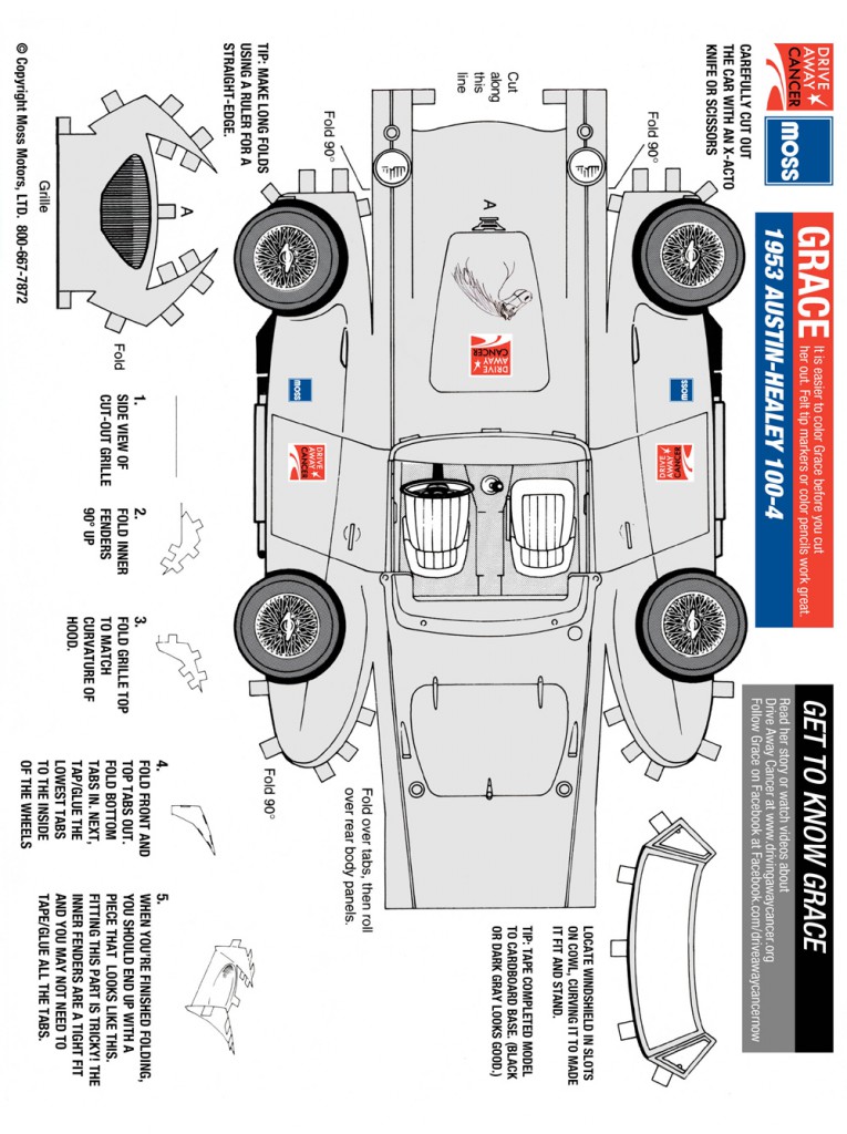 Paper Car Cut-outs – Moss Motoring