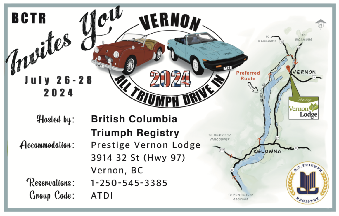 2024 All Triumph Drive In (ATDI) Vernon, BC, Canada @ Prestige Vernon Lodge