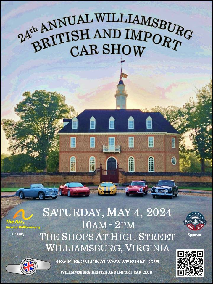 Williamsburg British and Import Car Show @ The Shops at High Street